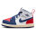Nike Jordan AJ1 Mid Baby-Sneaker, Größe 22 EU, sportlicher Klettverschluss, gepolsterter Einstieg, rutschfeste Sohle