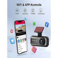 Discovery 4K Ultra HD Dashcam, Front- und Rückkamera, 3840×2160 px, 8 MP, Weitwinkel, Display, Autokamera