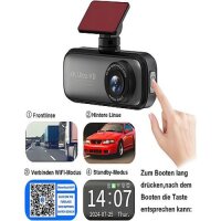 Discovery 4K Ultra HD Dashcam, Front- und Rückkamera, 3840×2160 px, 8 MP, Weitwinkel, Display, Autokamera