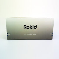 Rokid Max 2 AR Smart Glasses, tragbare AR-Brille, 215 Zoll virtuelles Display, 600 Nits, USB-C, leicht, Schwarz