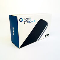 Rokid Station 2 Fernbedienung für AR-Brille Max 2, Silber, Wi-Fi 6, USB-C, 3D-Display, 3 DoF, 300" FHD, Google Play, 5000mAh, 5h Laufzeit