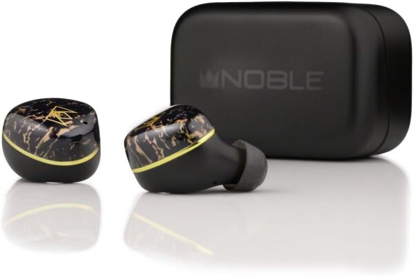 Noble Audio FoKus Rex5 True Wireless In-Ear, 5 Treiber, ANC, Bluetooth 5.4, aptX/LDAC, Schnellladen, kabellos, USB-C, App, Schwarz