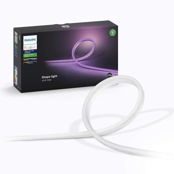 Philips Hue Outdoor-Lichtstreifen 5 m, White & Colour Ambiance, flexibel, wetterfest, steuerbar per App und Sprachassistent