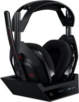 Logitech G Astro A50 LIGHTSPEED Wireless Gaming Headset, 5. Gen, PRO-G Graphene, USB-C, Bluetooth, Basisstation, Xbox/PS5/PC/Switch, Schwarz
