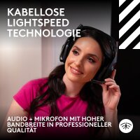 Logitech G Astro A50 LIGHTSPEED Wireless Gaming Headset, 5. Gen, PRO-G Graphene, USB-C, Bluetooth, Basisstation, Xbox/PS5/PC/Switch, Schwarz