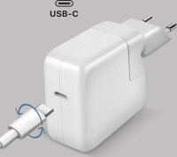 Apple 30W USB-C Charging Adapter, Model A2164, Fast Charging, Compact, White