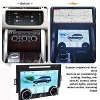 DH20250110XUI Touchscreen-Bedienpanel für Auto-Klimaanlage, Schwarz, intuitive Steuerung, modernes Design