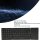 Faltbare Bluetooth-Tastatur QWERTY, dreifach faltbar, Full-Size mit Touchpad, USB-C, kabellos, ultradünn, Schwarz, für Tablet/PC