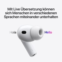 Apple AirPods Pro 3 in-ear headphones, noise cancelling, heart rate sensor, hearing aid compatibility, Bluetooth, 3D audio, USB-C charging