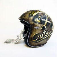 Premier Vintage OP9 BM Jethelm S, offener Motorradhelm, Fibre-Material, matt, Retro-Design
