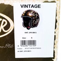 Premier Vintage OP9 BM Jethelm S, offener Motorradhelm, Fibre-Material, matt, Retro-Design