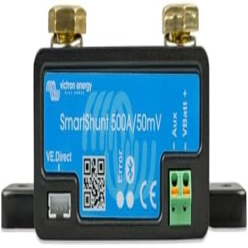 Victron SmartShunt 500A/50mV battery monitor, Bluetooth, VE.Direct, app analysis, without display