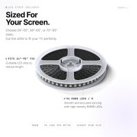 Fancy LEDs RGBW Sync Box, 3x HDMI 2.1, 4K 120Hz, HDR, for 70–95" TVs, RGBW backlight