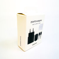 Samsung EP-TA800 Ladegerät, 25W, USB-C, Schnellladefunktion, kompakter Reiseadapter, schwarz