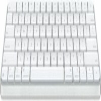 Apple Magic Keyboard A3203, kabellos, Bluetooth, USB-C, QWERTY UK, Hintergrundbeleuchtung, Weiß, für Mac mini/MacBook/iMac, MXCL3B/A