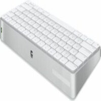 Apple Magic Keyboard A3203, kabellos, Bluetooth, USB-C, QWERTY UK, Hintergrundbeleuchtung, Weiß, für Mac mini/MacBook/iMac, MXCL3B/A