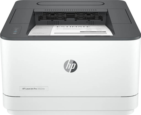 HP LaserJet Pro 3002, A4 laser printer, 33 ppm, 1200 dpi, duplex printing, grey/white