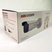 Hikvision AcuSense DS-2CD2646G2H-IZS, 4MP IP Bullet Kamera, 2,8–12mm Zoom, wetterfest, Nachtsicht, Weiß, Außenbereich