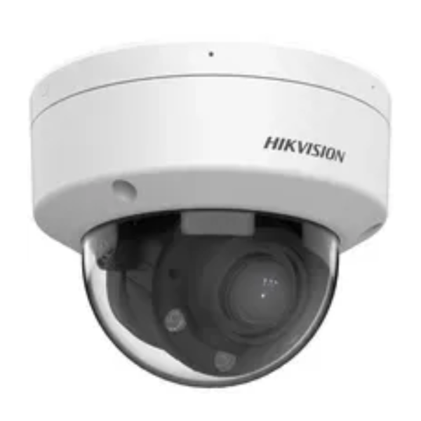 Hikvision DS-2CD1743G2-LIZSU, 4MP Dome IP-Kamera, Smart Hybrid Light, 2,8–12mm Motorzoom, Weiß