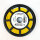 Weidmüller CLI M 2-4 GE/SW cable markers, yellow/black, 500 pieces, for cable marking