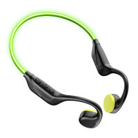 DOOGEE BCO2 BoneBeat Run, Open-Ear-Kopfhörer, Bluetooth 6.0, LED-Licht, IP66, 10h Akku, Dual-Device, Schwarz