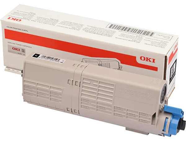 OKI 46490608 Black Toner, 7,000 pages, compatible with C532, C542, MC563, MC573, high-quality print quality