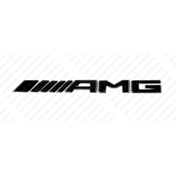 Mercedes-Benz AMG Modellplakette A2548173700, dunkel, Emblem für Fahrzeuginterieur, hochwertige Optik