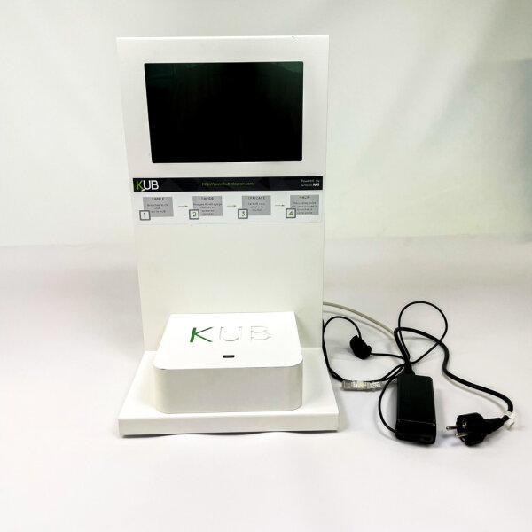 KUB Cleaner USB Malware Scanner, Security Kiosk, USB Disinfection Station, incl. power supply, model with scratches