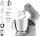 Kenwood Titanium Chef Baker XL KVL85.424SI Küchenmaschine, 1200 W, integrierte Waage, 7-l & 5-l Schüssel, stufenlos regelbar, Patisserie-Set, Silber