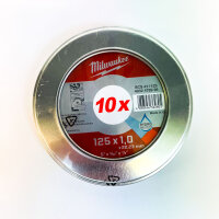 Milwaukee PRO+ INOX cutting discs 125x1mm, 10-pack, metal...