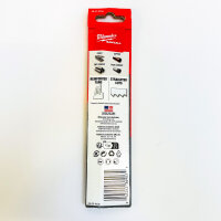 MILWAUKEE THE TORCH Reciprocating Saw Blades 48475784, Set of 5, 150 mm, 18 TPI, for medium metal, 1.4 mm thickness