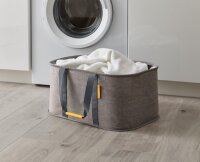 Joseph Joseph Laundry Set, Hold-All 35L Foldable Basket, Tota 60L Laundry Basket, 2 Compartments, Removable Bags, Lid, Grey