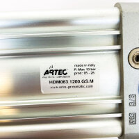 ARTEC Pneumatikzylinder HDM063.1200.GS.M, Ø63 mm,...