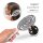 FABCARE Organic Round Hairbrush, Boar Bristles, Detangling, Double Spiral Spring, Gentle, for All Hair Types, incl. E-Book, Natural