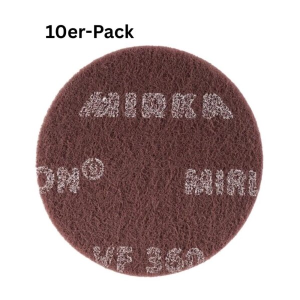 Mirka Mirlon 8024101037 Sanding fleece, 150 mm, grit VF 360, 10 pieces, flexible sanding pad for fine sanding