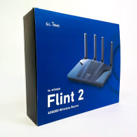 GL.iNet GL-MT6000 Flint 2 WiFi 6 Router, Gaming, 2x 2.5G & 4x 1G Ports, OpenVPN, WireGuard, High Speed