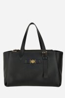 Versace tote bag, calfskin leather, black, 48x31x28 cm,...