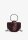 ALMA EN PENA 124BG-103 Clutch-Abendtasche, Leder, Wildleder, Farbe Burgund/Wine, elegantes Design
