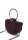 ALMA EN PENA 124BG-103 Clutch-Abendtasche, Leder, Wildleder, Farbe Burgund/Wine, elegantes Design