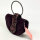 ALMA EN PENA 124BG-103 Clutch-Abendtasche, Leder, Wildleder, Farbe Burgund/Wine, elegantes Design