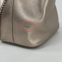 ALMA EN PENA Diva Handtasche, V24B-013, Leder, bronzefarben, elegantes Design, Schulterriemen