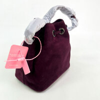 ALMA EN PENA 125BG209 Handbag, Suede Wine, Smooth Leather, Shoulder Bag, Elegant Design