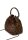 Alma en Pena BG110 Damen-Handtasche, Leder, Leopardenmuster, marmoriertes Braun, Schultertasche