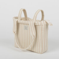 Minicotton tote bag, model Rayas Nude, 31x35x14 cm,...