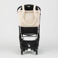 Minicotton tote bag, model Rayas Nude, 31x35x14 cm, striped, robust, versatile