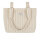 Minicotton tote bag, model Rayas Nude, 31x35x14 cm, striped, robust, versatile