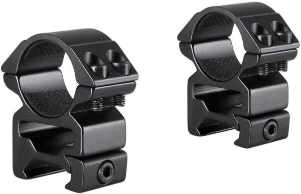 Hawke Optics 22114 Montageringe, 1 Zoll, hoch, 2-teilig, Weaver, Doppelschraube, Sport Match, robust