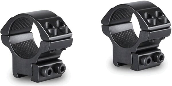 Hawke Optics 22100 Mounting Rings, 11 mm Rail, 1 Inch Diameter, Low Profile, Double Screw Lock