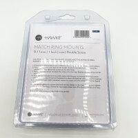 Hawke Optics 22100 Mounting Rings, 11 mm Rail, 1 Inch Diameter, Low Profile, Double Screw Lock