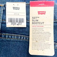 Levi’s 527 Herrenjeans, Slim Bootcut, Größe W31 L30, Farbe Blau, klassische 5-Pocket-Jeans